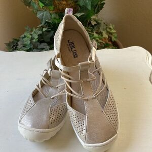 JBU Jambu Fig Casual Perforated Mary Jane Loafers Sandals Flats New Size 9.5 M